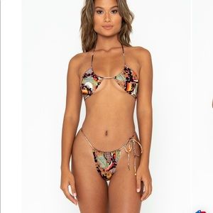 XENA BAHAMAS- HALTER BIKINI TOP and NAOMI BAHAMAS - TIE SIDE BIKINI BOTTOMS